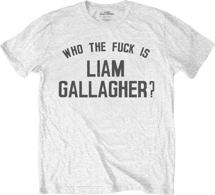 Immagine prodotto Liam Gallagher Maglietta unisex per adulti Who The Fuck Is in cotone (XL)