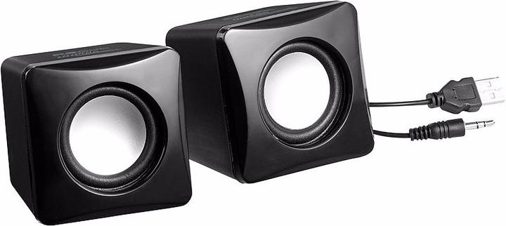 Produktbild Auvisio Stereo-Aktiv-Lautsprecher im Cube-Design (1 Paar, 8 W)