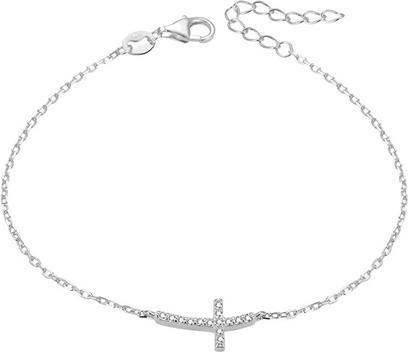 Beneto Silver bracelet with cross AGB484 / 20 (L)