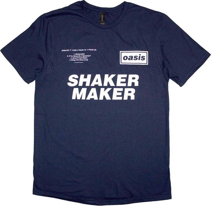 Produktbild Oasis Shakermaker Tracklisting TShirt (L)