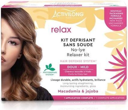Actual product image Activilong Actigloss No-Lye Relaxer Kit with Jojoba and Macadamia (Hair care set)
