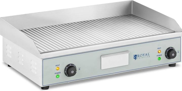 Produktbild Royal Catering Elektrogrill 400 x 730 mm Grillplatte elektrische Grillplatte Grill Gastrogrill (4.40 kW)