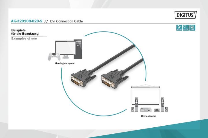 Produktbild Digitus Dvi — Dvi (2 m, DVI)