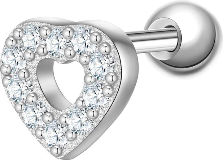 Immagine prodotto Glanzstücke München Orecchio da donna con cuore in argento - 37444 (Argento)