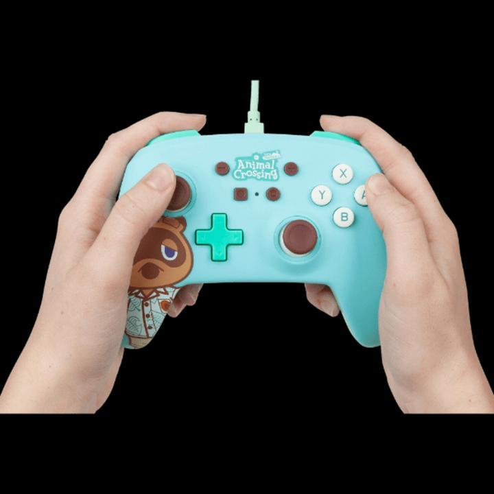 Produktbild PowerA Pro Controller con filo - Animal Crossing - Tom Nook (Switch)