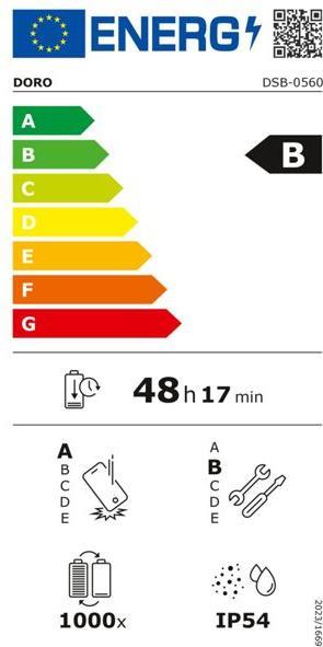 Energie-Label Doro Aurora A30 bone (128 GB, Bone, 6.10", Dual SIM, 4G)