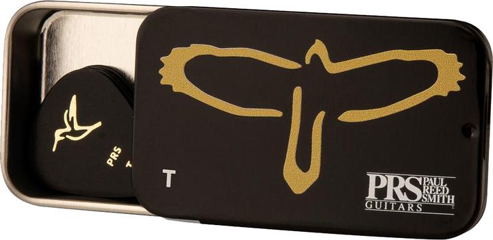 PRS Gold Birds Assorted Picks w/Tin (Blechdose) - Medium (12 x)