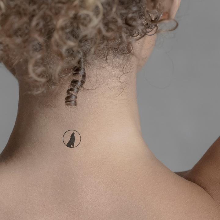 Produktbild minink Temporäres Tattoo – Heulender Wolf