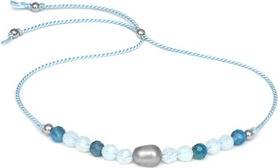 Agato Apatite. Opal and River Pearl Cord Bracelet HE08R3S-LB
