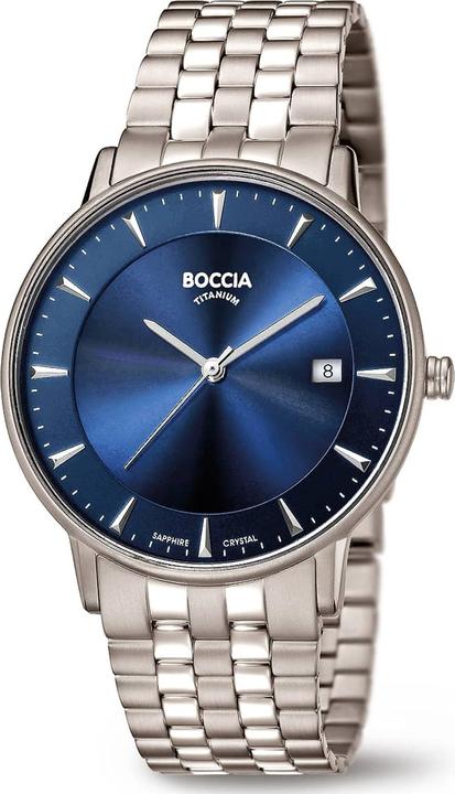 Boccia 3607-03 Herrenuhr Titanium 39mm 5ATM (Analoguhr, 39 mm)