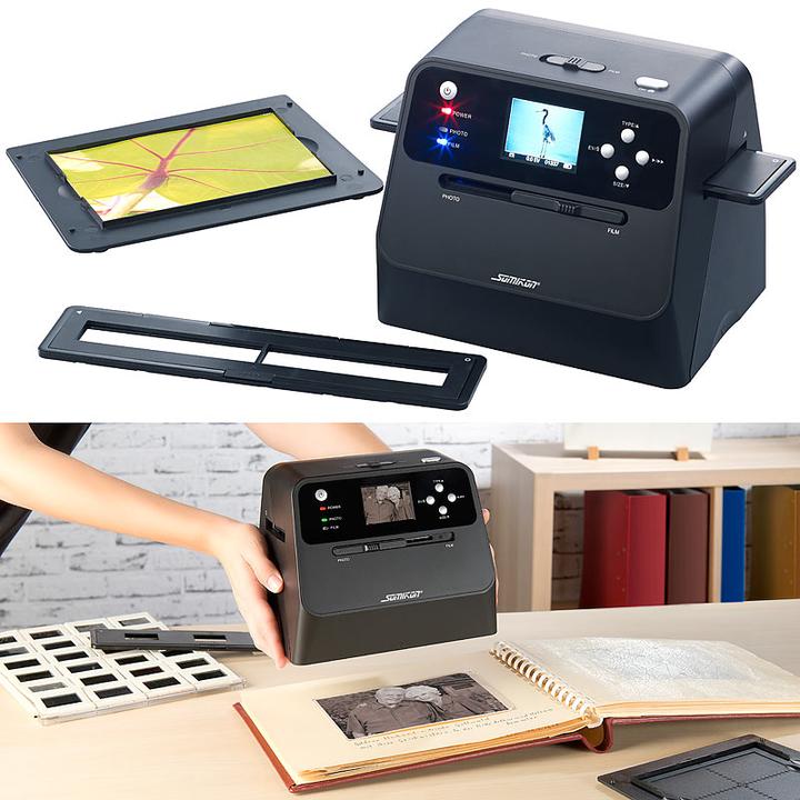 Image du produit Somikon Scanner autonome 3en1 pour photos, diapositives et négatifs (USB)