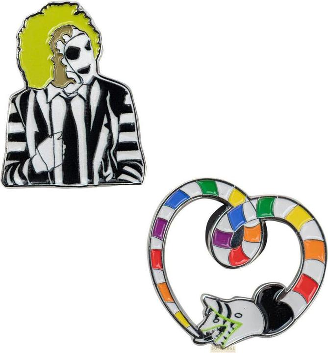 Produktbild Cinereplicas Beetlejuice Ansteck-Pins 2er-Pack Sandworm