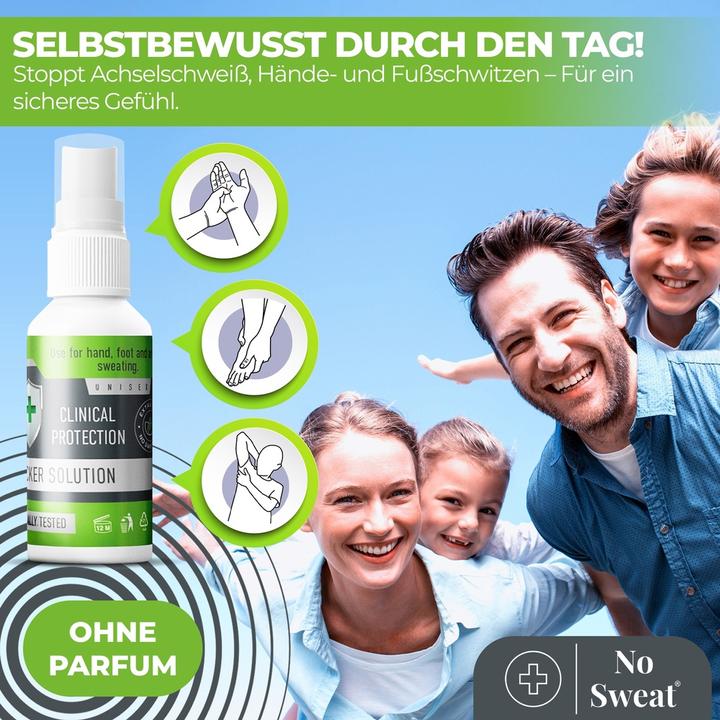 Actual product image KLC Kozmetik No Sweat antiperspirant spray 50 ml (Spray, 50 ml)
