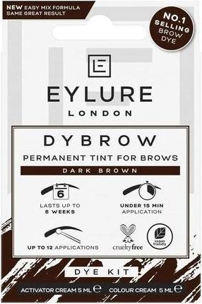 Image du produit Eylure Kit de teinture pour sourcils DYBROW Marron foncé (Brun foncé)