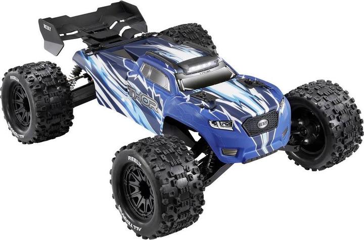 Reely Thor Black Brushed 1:10 RC model car electric monster truck all-wheel drive (4WD) 100% RtR 2.4 (RTR Ready-to-Run)