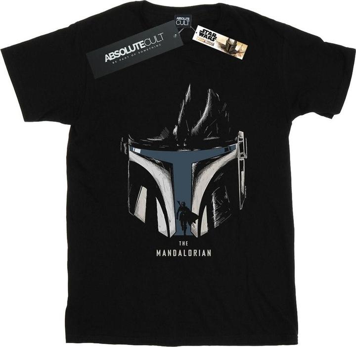 Produktbild Star Wars The Mandalorian Helmet Silhouette TShirt (5XL)