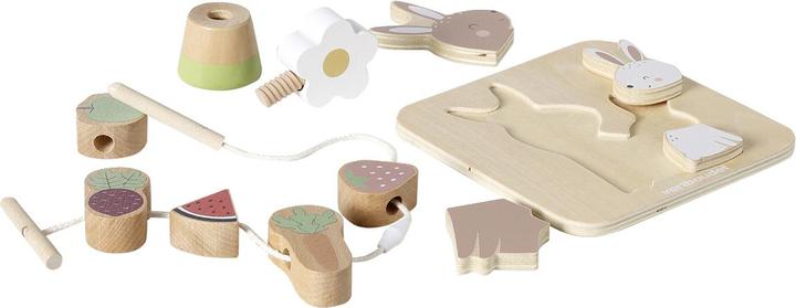 Produktbild Vertbaudet 3er-Set Baby Motorik-Spielzeug aus Holz FSC®