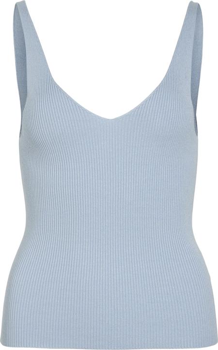 Vila Viwennie V-Neck Rib Knit S/L Top - Noos
