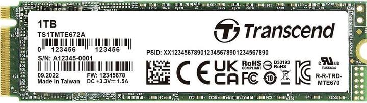 Produktbild Transcend Interne PCIe SSD TS1TMTE672A-VS1 (1000 GB, M.2 2280)