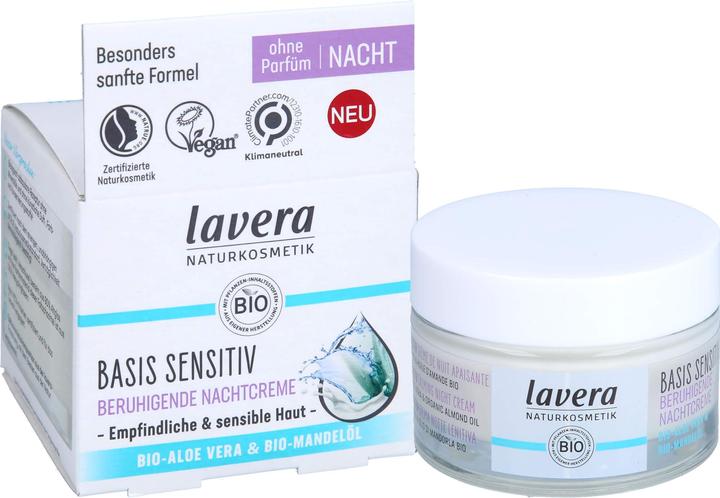 Image du produit Lavera Basis Sensitive (Crème, 50 ml, Nuit)