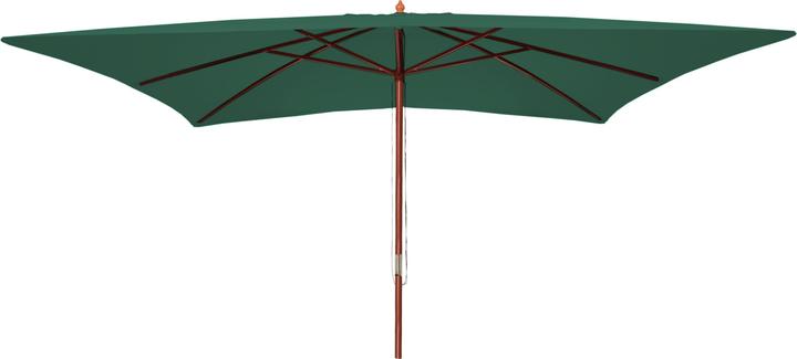 Image du produit Mendler Parasol Florida, 3x4m polyester/bois 6kg - vert (4 m)