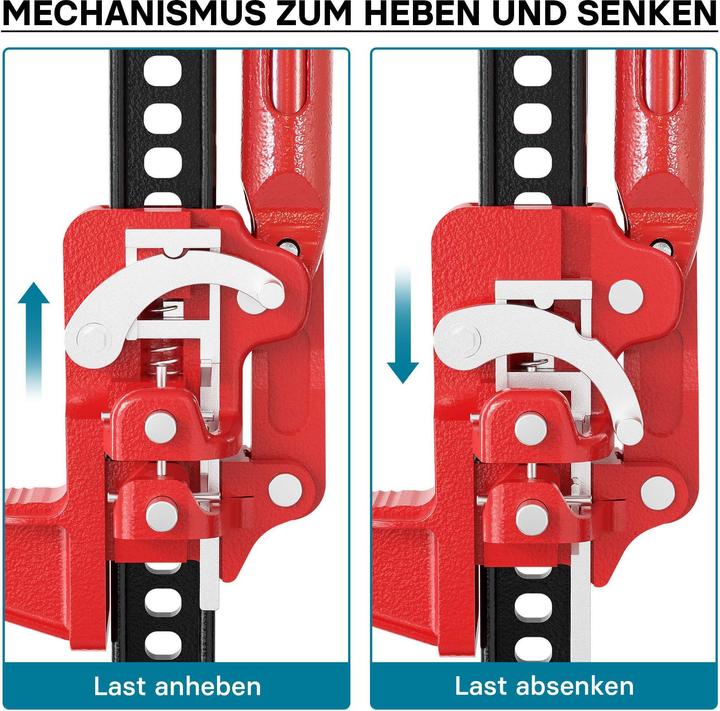 Actual product image Wiltec Wagenheber 48" 3000kg bis 105cm Offroad Farm Jack Geländewagen Stockwinde