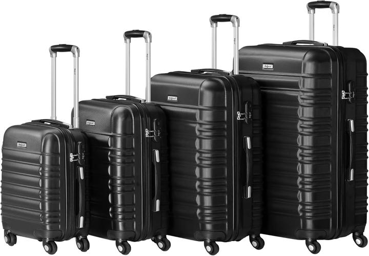 Zelsius 4-tlg. Hartschalenkoffer Set (Handgepäck (bis 50l), M (50 - 90l), L (90 - 115l))
