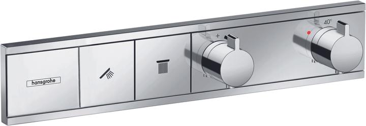 Actual product image hansgrohe HG ready-mounted set RAINSELECT f flush-mounted thermostat 2 consumers chrome