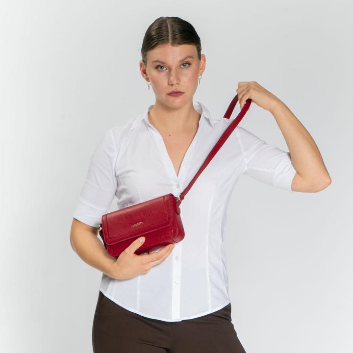 Actual product image Lazarotti Bologna Leather Shoulder bag leather 21 cm