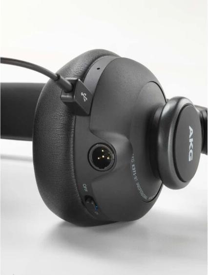 Produktbild AKG Geschlossener Typ, der das gesamte Ohr abdeckt. Kabelloser Kopfhörer K371 BT (keine Geräuschunterdrückung, 40 h, Kabellos)