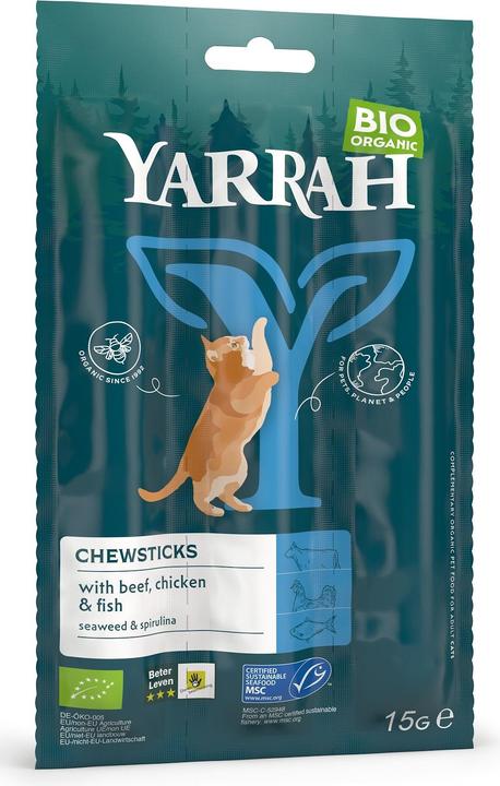 Actual product image Yarrah BIO cat chews (Senior, Adult, Junior, 1 pcs., 15 g)
