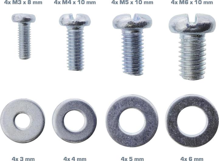 Produktbild InLine ® Schraubenset 32-teilig für Beamer-Halterungen (Wand)