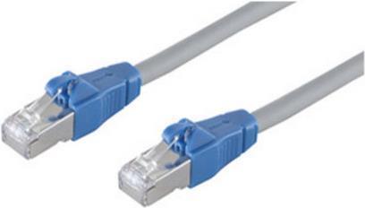 Actual product image Shiverpeaks S-Conn BS08-27010 Network cable 0.5 m Cat6a S/FTP (S-STP) Gray (S/FTP, CAT6a, 0.50 m)
