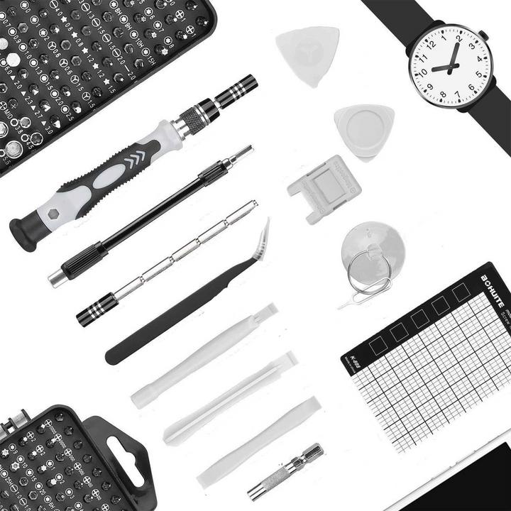 Immagine prodotto Apfelkiste Kit professionale per la riparazione di smartphone - cacciavite e strumento di apertura con scatola