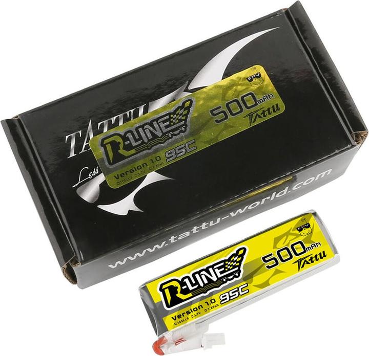Produktbild Tattu RC-Akku LiPo 500 mAh 3.7 V 95C R-Line (3.70 V, 500 mAh)