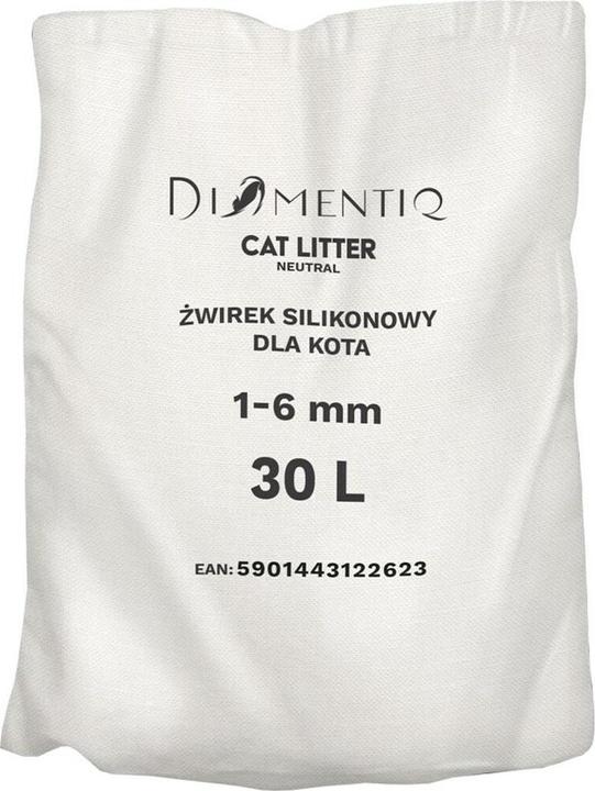Productafbeelding Diamentiq Neutral - Kattenbakvulling - 30 liter (Antibacterieel, Snel absorberend, Niet-klonterend, Niet-stuivend, 28 kg)