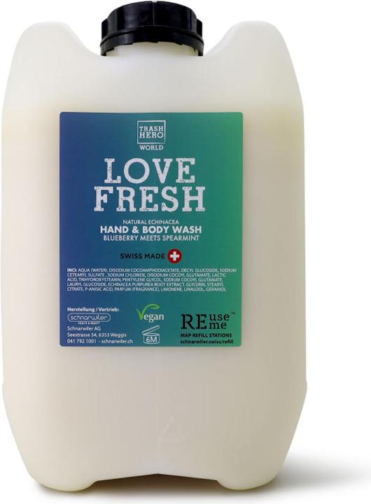 Schnarwiler LOVE FRESH Hand & Body Wash Blueberry meets Spearmint (10000 ml)