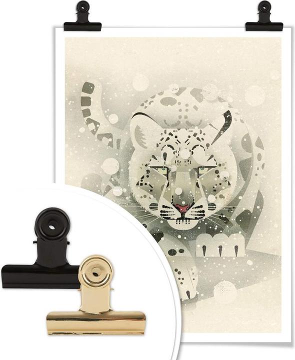 Actual product image Trenddeko Snow Leopard (30 x 40 cm)