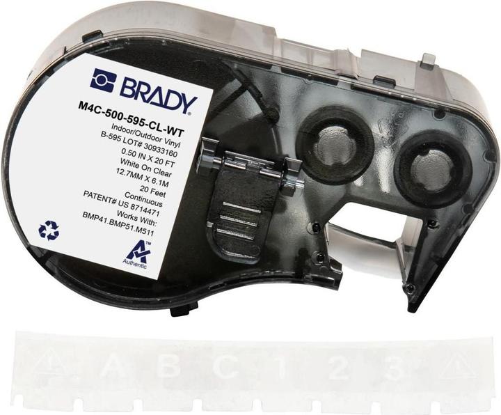 Image du produit Brady Étiquette BMP41/BMP51/BMP53/M511 (1.27 cm)