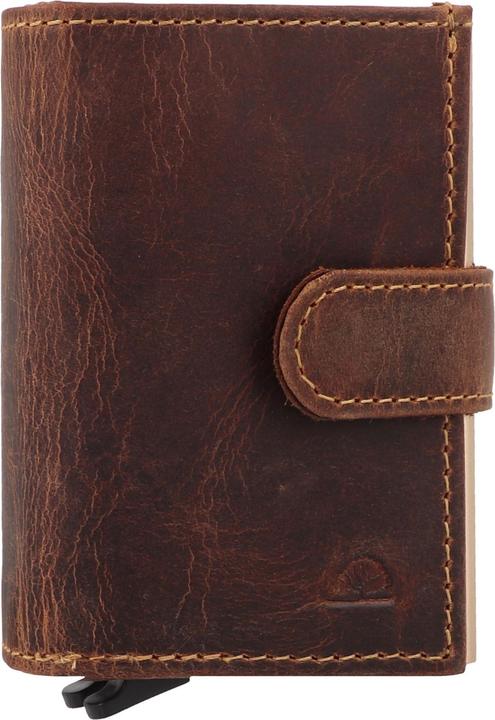 Greenburry Vintage Geldbörse RFID Schutz Leder 8 cm