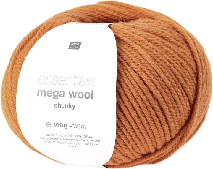 Produktbild Rico Design Wolle Essentials Mega Wool chunky 100 g, Orange (115 m)