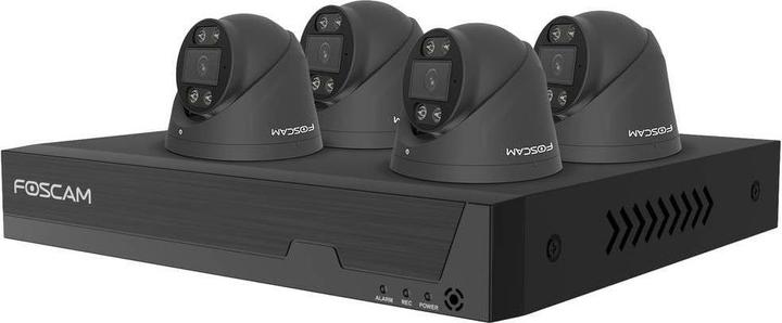 Immagine prodotto Foscam FNA108 E T4 2T (nero, FNA108E NVR PoE a 8 canali, 4x telecamera T8EP) (3840 x 2160 pixel)