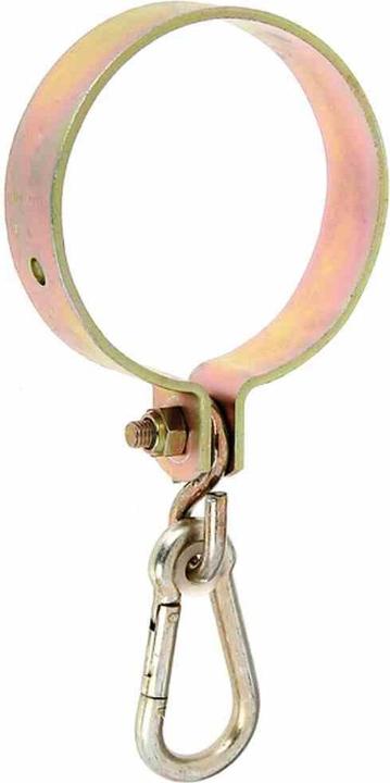 GAH 207519 Swing clamp for round timber galvanised yellow clamp-Ø 120 mm