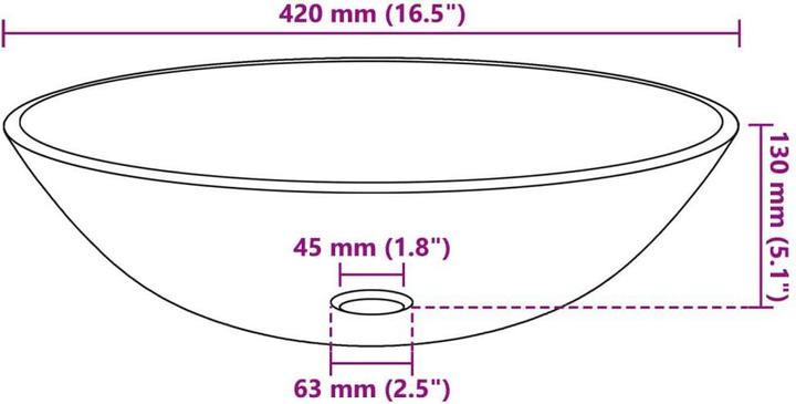 Immagine prodotto VidaXL Agosto (Lavello montato, 42 cm, 42 cm)