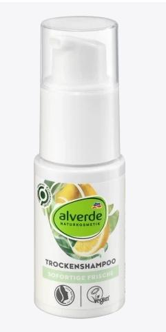 Produktbild dm alverde Trockenshampoo Bio-Grüner Tee, Bio-Zitrone (Trockenshampoo)