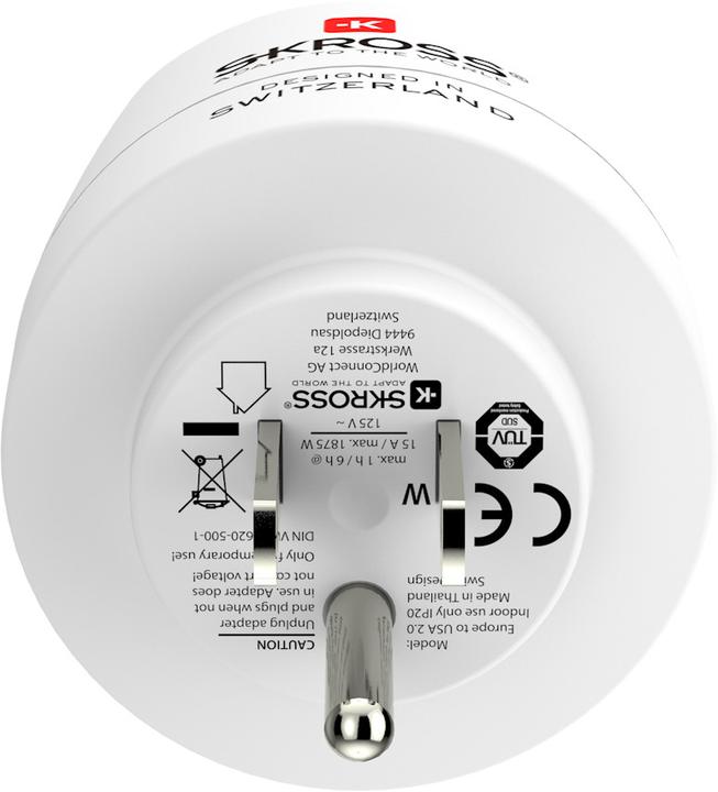 Actual product image Skross Travel adapter CA W to EU