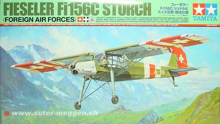 Produktbild Tamiya Fieseler Storch Fi156C Swiss Air Force