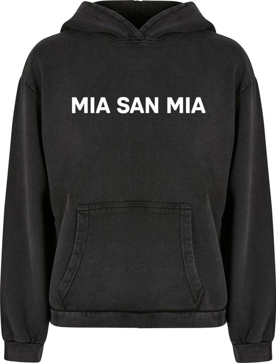 FC Bayern München Ladies Mia San Mia Bold Acid Washed Oversized Hoody - 131349 (XL)
