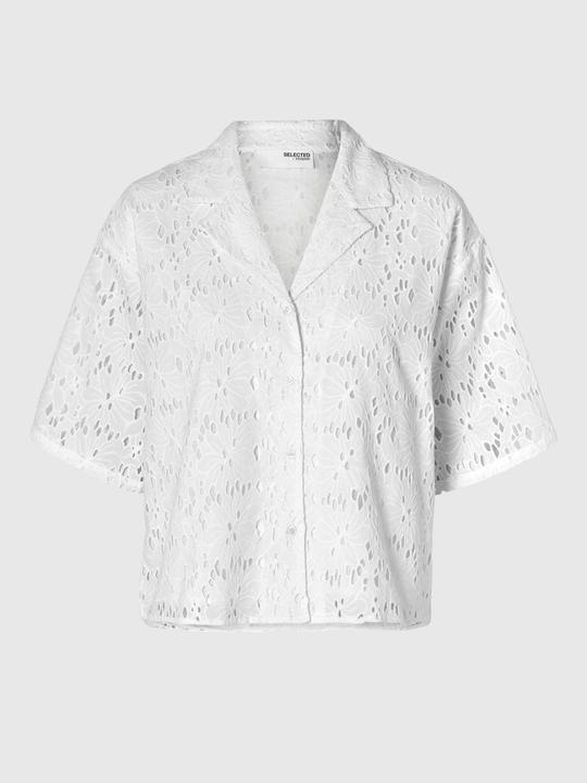 Selected Femme Broderie Anglaise Kurzarmhemd (42)