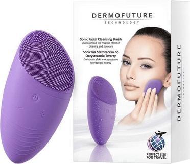 DermoFuture Sonic Facial Cleansing Brush Mini Sonic Toothbrush For Facial Cleansing Purple